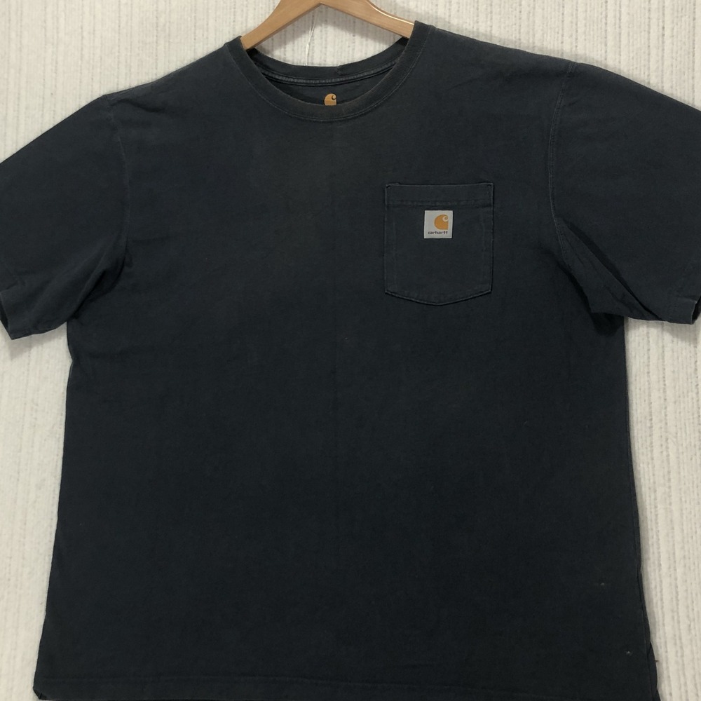 Carhartt Mens XL Original Fit Short Sleeve Pocket T‎ Shirt K87 BLS Black